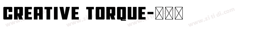 Creative Torque字体转换